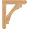 Ekena Millwork Merced Craftsman Smooth Bracket w/ Offset Brace, Western Red Cedar, 5 1/2"W x 22"D x 26"H BKT0604X22X26MRC04SWR - alternate 2
